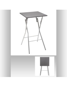 164658b- table bar pli 2p 60x60cm gris