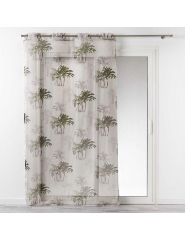 1626398-panneau a oeillets 140 x 240 cm voile imprime transfert tropi palmy