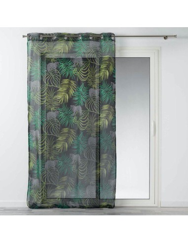 1626399-panneau a oeillets 140 x 240 cm voile imprime transfert tropical green