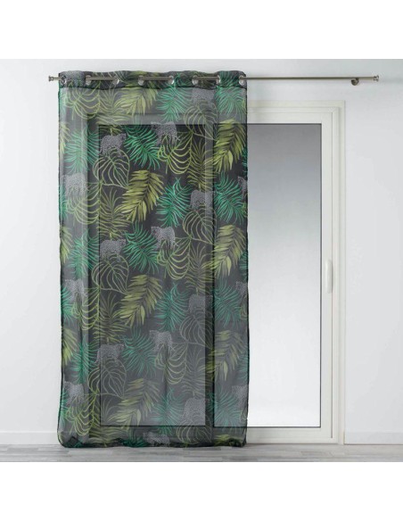1626399-panneau a oeillets 140 x 240 cm voile imprime transfert tropical green