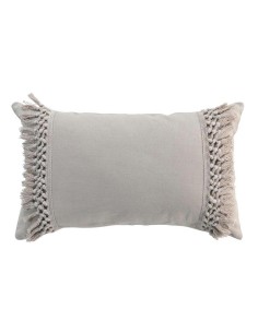 1608708-coussin dehous. compr. franges 30 x 50 cm coton salma lin