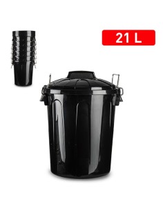1115402-poubelle 21 l noir