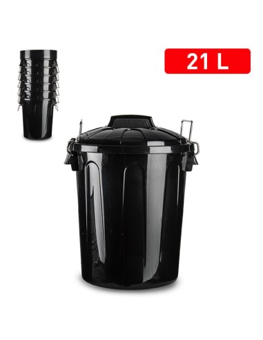 1115402-poubelle 21 l noir