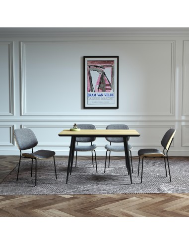 chaise torrada beige / bois clair