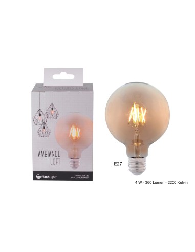 ampoam005 - ampoule led g125 ambree e27