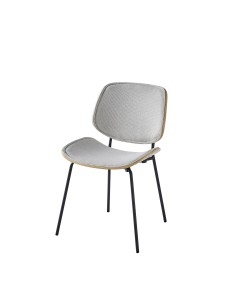 chaise torrada  gris foncé / bois clair