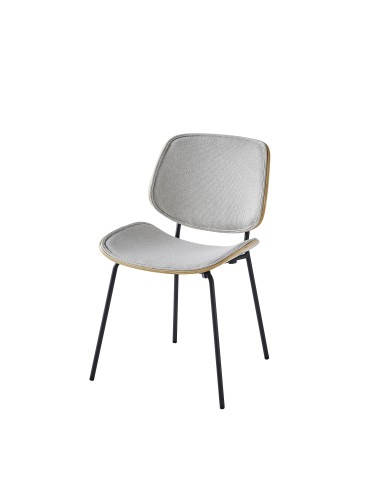 chaise torrada  gris foncé / bois clair