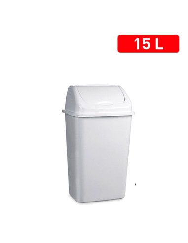 1156101 - poubelle 15 l  blanc