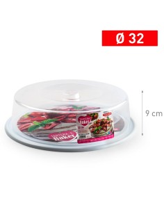 1213501-cloche gateau baker s 32cm blanc