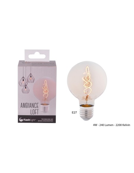 ampoam013 - ampoule led flex g95 ambree