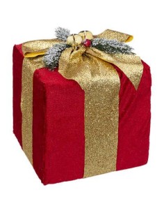 plf cadeau rouge or 20cm