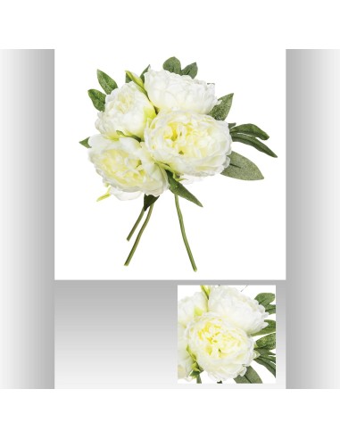 110348 - bouquet 4 pivoine bely blc h30