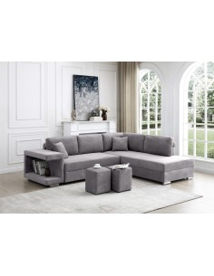 jabber - canapé angle gauche jabber dark grey lord11