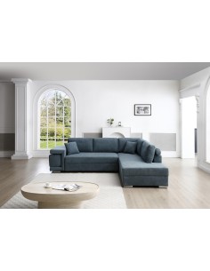 jabber - canapé angle gauche jabber bleu lord85