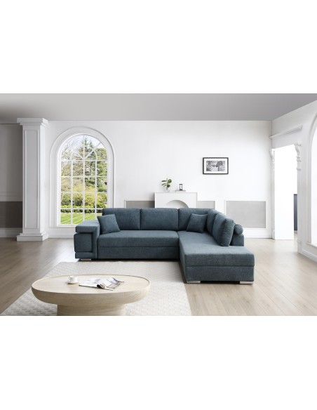 jabber - canapé angle gauche jabber bleu lord85