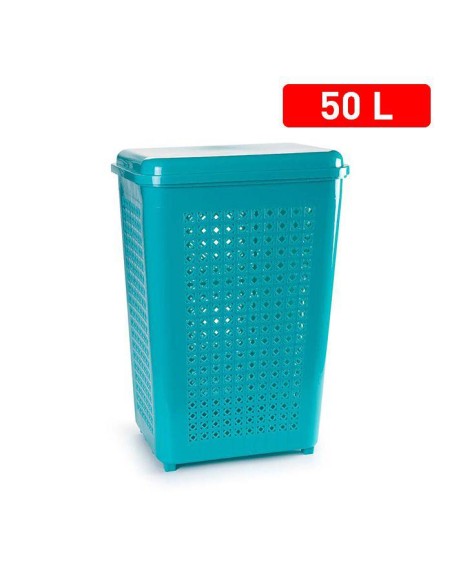 1140017-coffre a linge turquoise