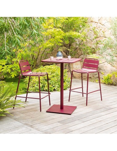 table phuket carree 2places - argile