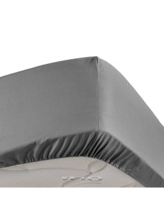 drap housse 2 personnes 180 x 200 cm percale uni 78 fils percaline anthracite