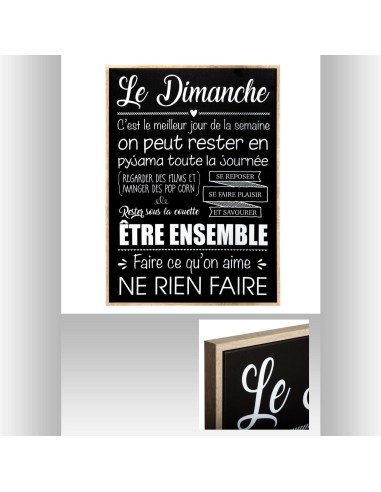 toile imp/cad dimanche 50x70