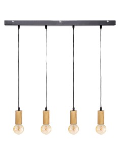 suspension x4 bois "ays" naturel l.80