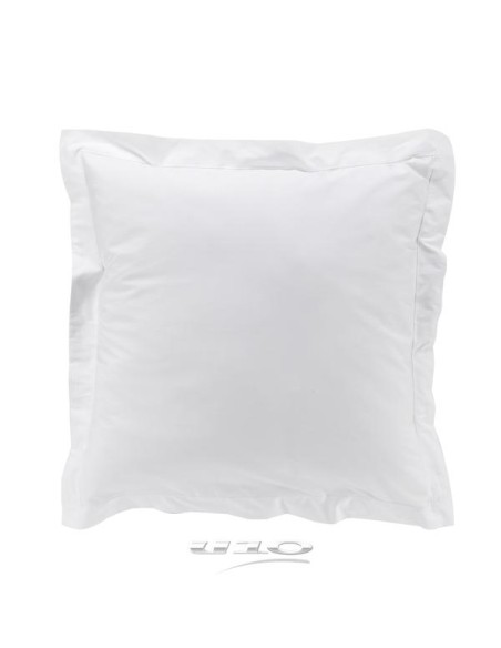 taie d'oreiller vp 63 x 63 cm percale uni 78 fils percaline blanc +p. bourdon