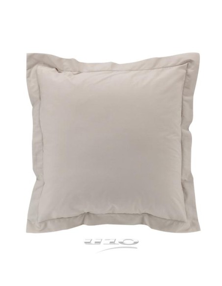 taie d'oreiller vp 63 x 63 cm percale uni 78 fils percaline naturel +p. bourdon