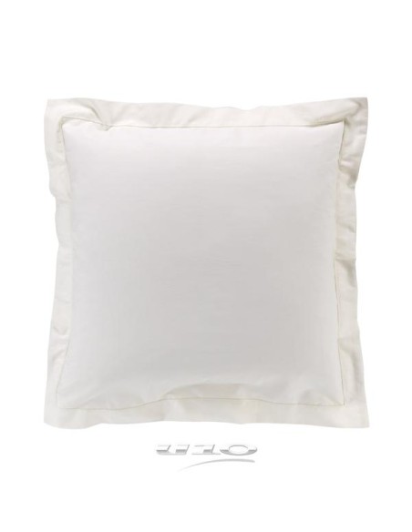 taie d'oreiller vp 63 x 63 cm percale uni 78 fils percaline lin +p. bourdon