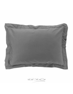 taie d'oreiller vp 50x70 cm percale uni 78 fils percaline anthracite +p. bourdon
