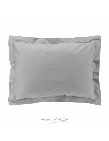 1643233 - taie d'oreiller vp 50 x 70 cm percale uni 78 fils percaline gris +p. b