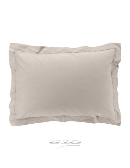 1643235 - taie d'oreiller vp 50 x 70 cm percale uni 78 fils percaline naturel +p