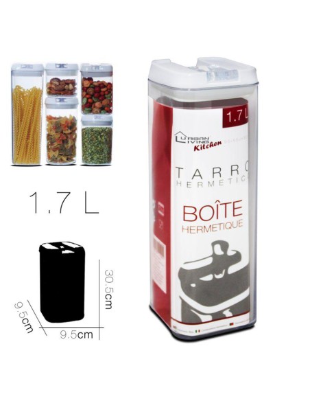 11125 - boite hermetique 9.5 x 9.5 x h 30.5 cm / 1.7 litros