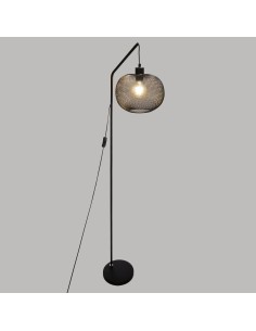 173259-lampadaire arc metal "emie" noir h.157