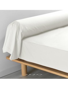 1643242 - taie de traversin 85 x 185 cm percale uni 78 fils percaline naturel +p