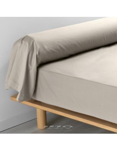 taie de traversin 85 x 185 cm percale uni 78 fils percaline lin +p. bourdon