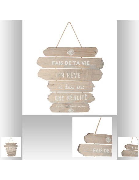 158043 - deco mur bois andy 28x38 ass
