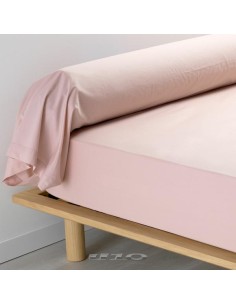 1643245 - taie de traversin 85 x 185 cm percale uni 78 fils percaline rose +p. b