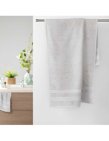 drap de douche 70 x 130 cm eponge unie excellence galet