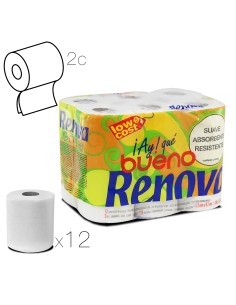 10753-papier hygienique renova blanc x12