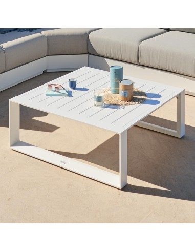 186605a - table basse allure carre blanc