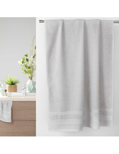 drap de bain 90 x 150 cm eponge unie excellence galet