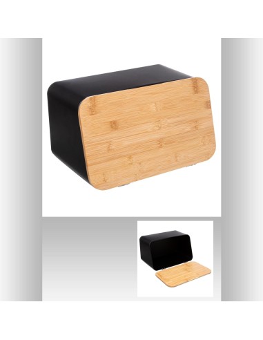 151193-boite pain met+bam char mode L. 37 x P. 22,5 x H. 23,5 cm