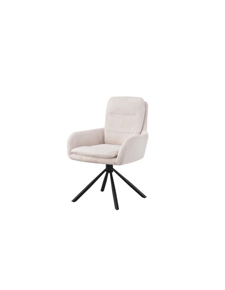 fauteuil clemen beige pieds noir hyper 23