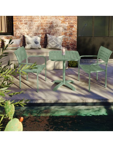 table bar car alu 70x70 inari romarin