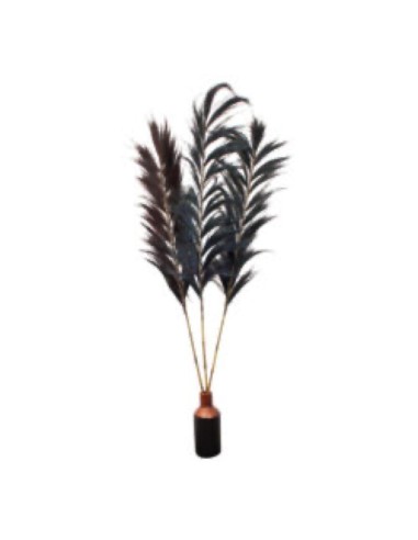 j10 - tige de foin tropical - noir -230cm