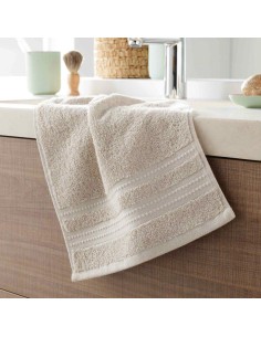 serviette invite 30 x 50 cm eponge unie excellence lin