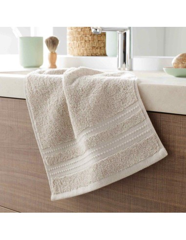 serviette invite 30 x 50 cm eponge unie excellence lin