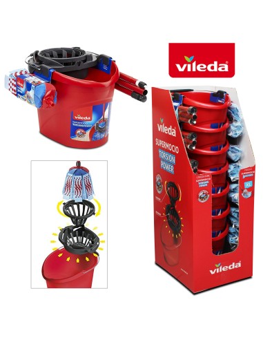 seau espagnol 3 action vileda 10l