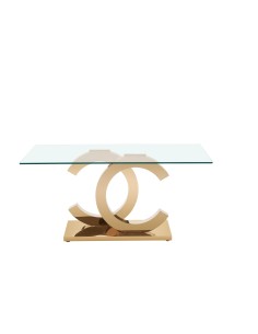 table claudia 160 cm argent