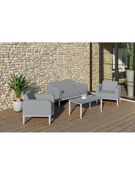 salon 4pers viena alu/tissu deperlant1/3