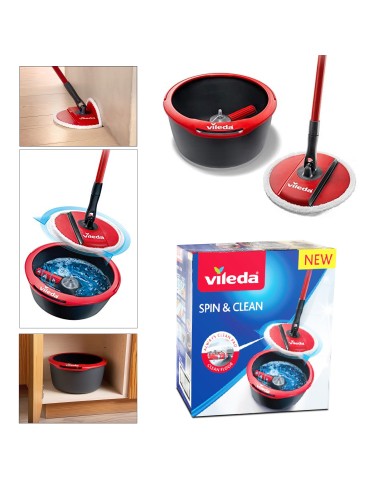 seau espagnol spin & clean vileda